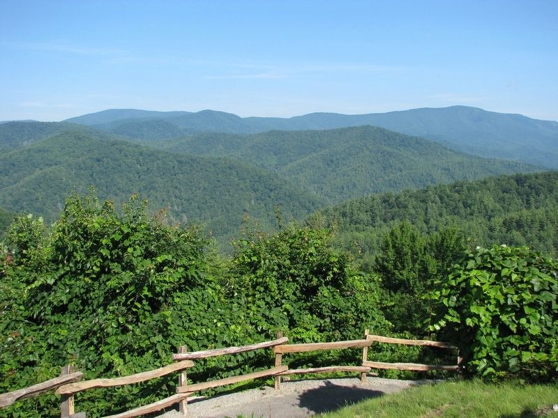 Cataloochee Valley Overlook. Click for full size. Cataloochee Valley Overlook image. Click for full size.