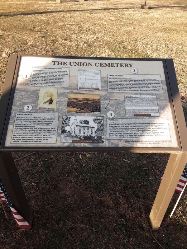 The Union Cemetery Marker. Click for full size. The Union Cemetery Marker image. Click for full size.