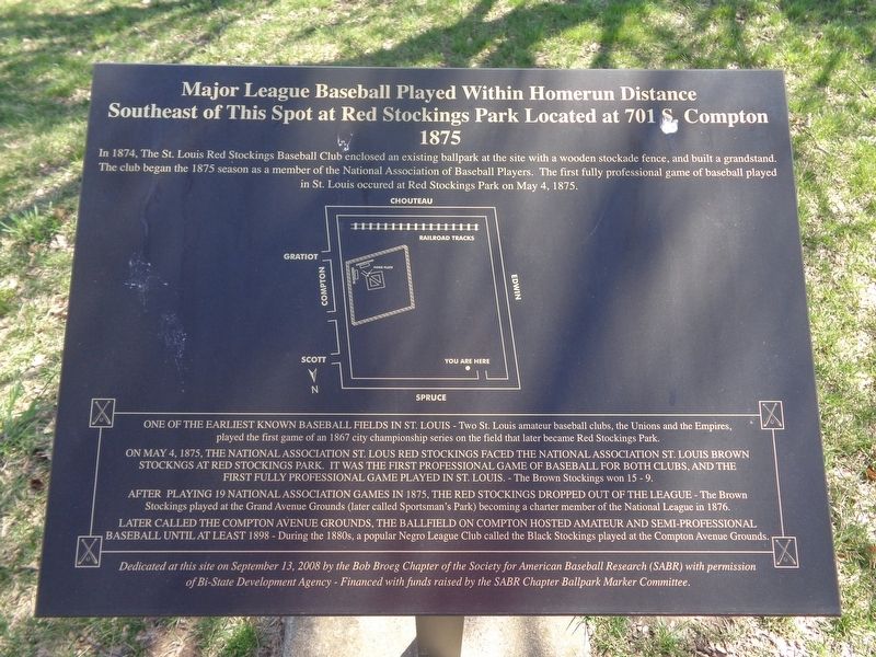 Red Stockings' Park Marker image. Click for full size.