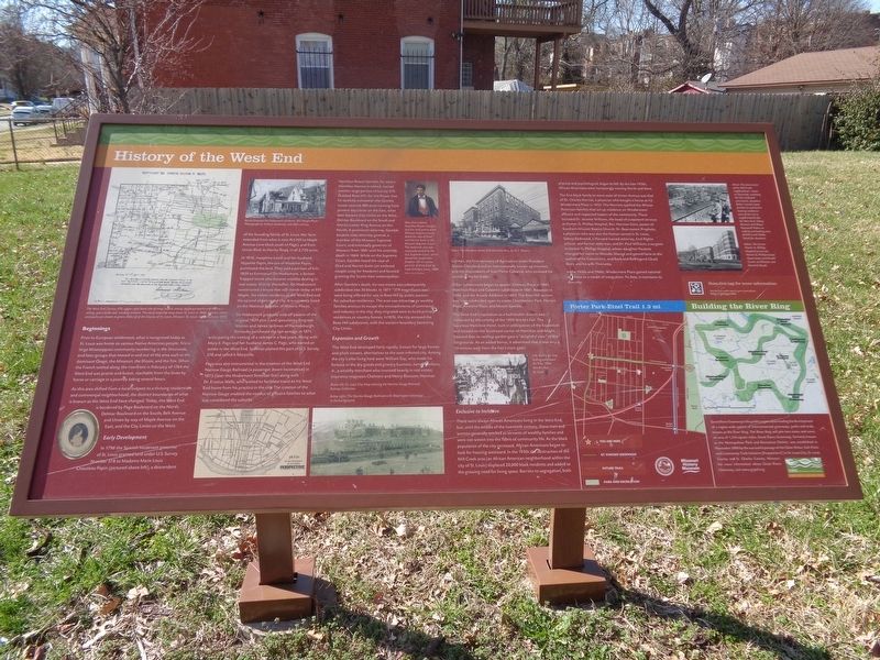 History of the West End Marker image. Click for full size.