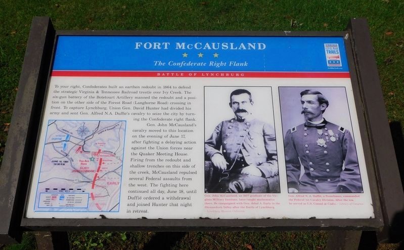 Fort McCausland Marker image. Click for full size.