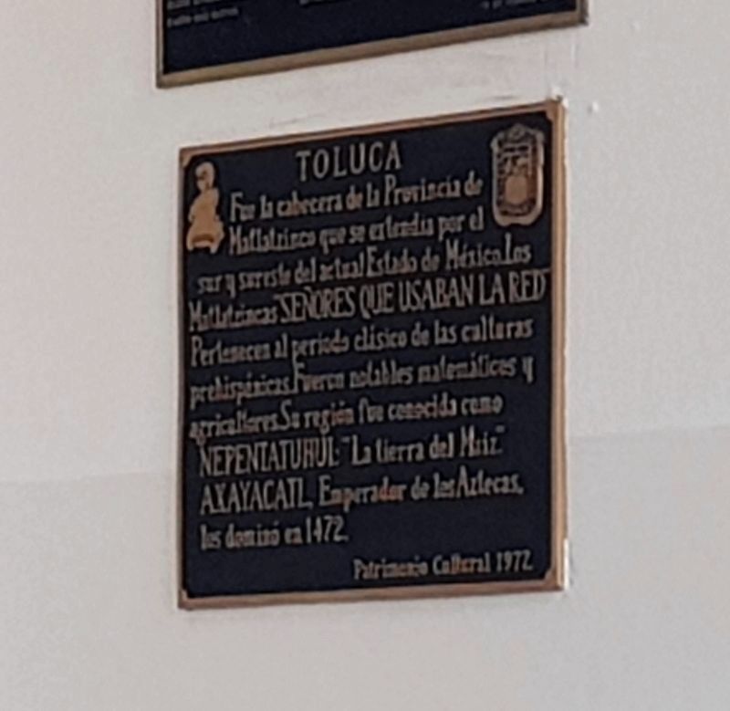Toluca Marker. Click for full size. Toluca Marker image. Click for full size.