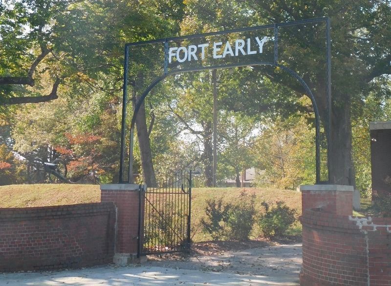 Memorial Arch At The Entrance To Fort Early image. Click for full size.