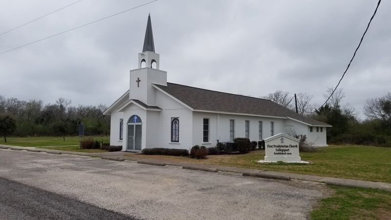 The view of the First Presbyterian Church of Collegeport image. Click for full size.