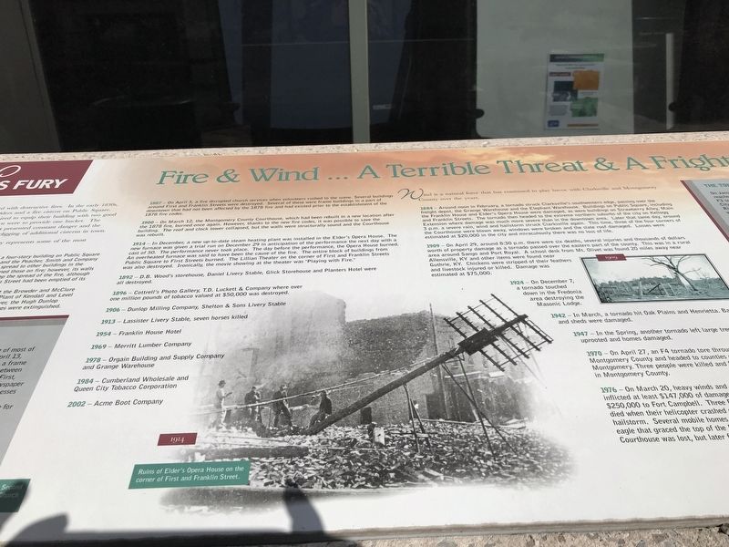 Nature's Fury / Fire & Wind — A Terrible Threat & a Frightful Force Marker Closeup image. Click for full size.