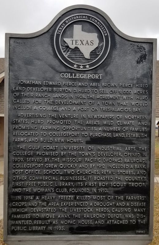 Collegeport Marker image. Click for full size.
