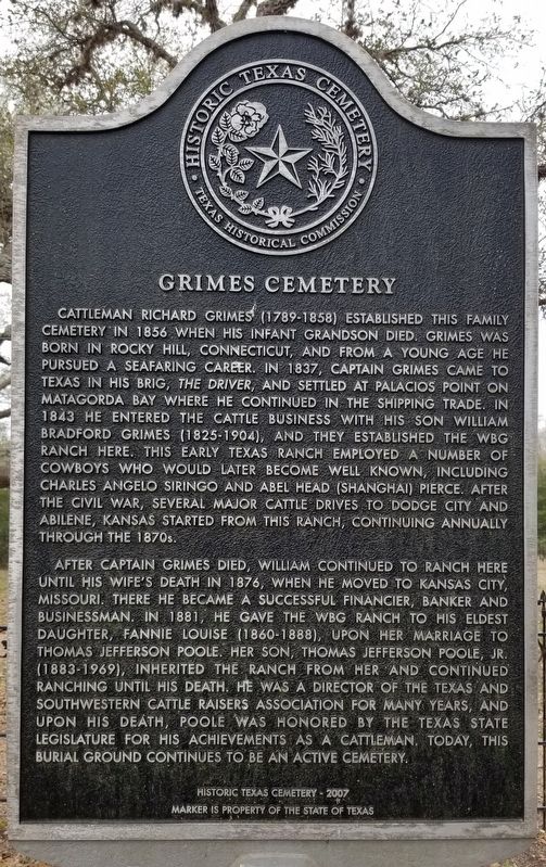 Grimes Cemetery Marker image. Click for full size.