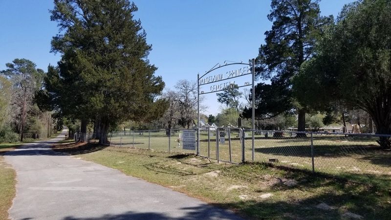 The view of the Springer-Macedonia Cemetery from the road image. Click for full size.