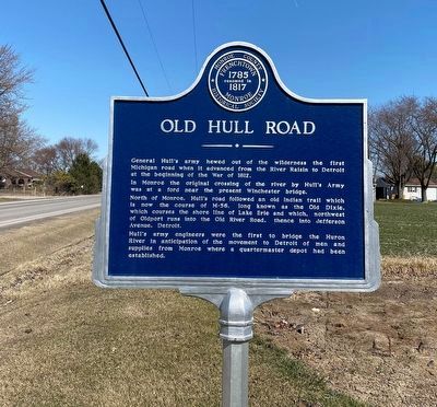 Old Hull Road Marker. Click for full size. Old Hull Road Marker image. Click for full size.