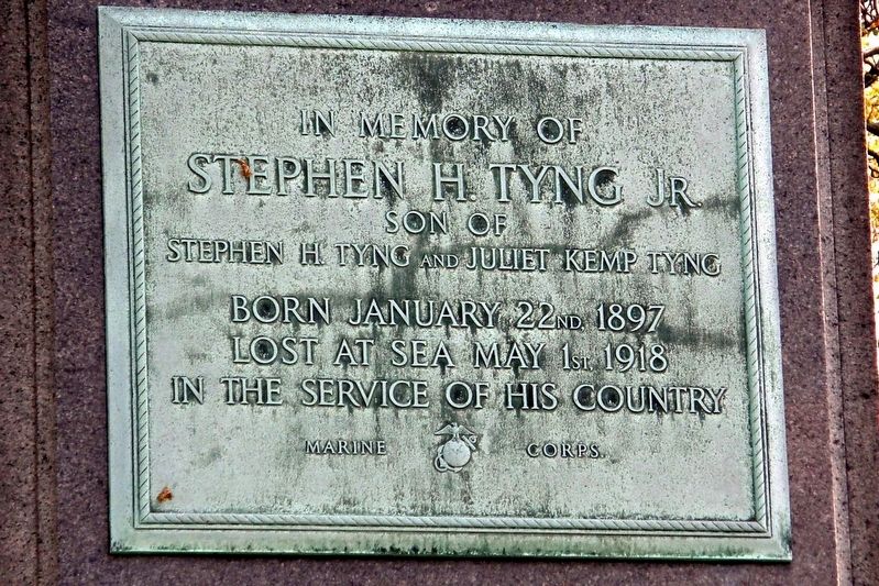 Stephen H. Tyng Jr plaque. Click for full size. Stephen H. Tyng Jr plaque image. Click for full size.