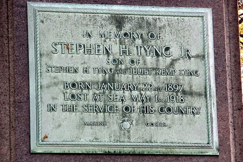 Stephen H. Tyng Jr plaque image. Click for full size.