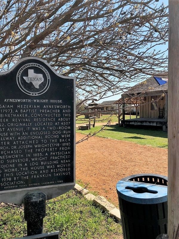 Aynesworth-Wright House and Marker image. Click for full size.