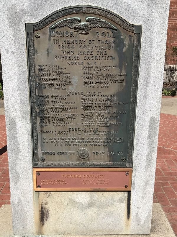Trigg County War Memorial image. Click for full size.