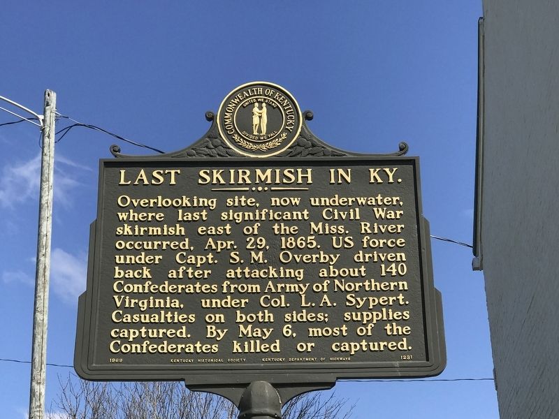 Last Skirmish in Ky. Marker. Click for full size. Last Skirmish in Ky. Marker image. Click for full size.