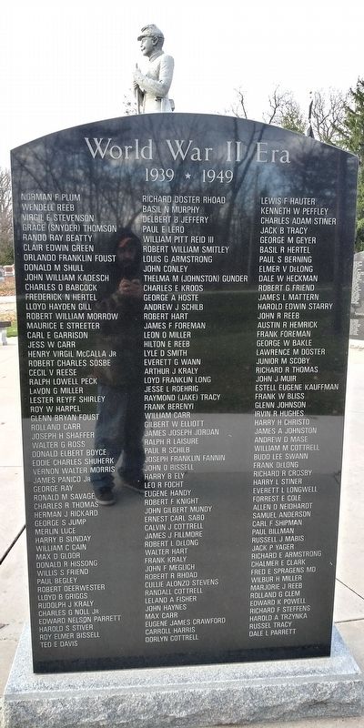 Antwerp's World War II Era Veterans Memorial. Click for full size. Antwerp's World War II Era Veterans Memorial image. Click for full size.
