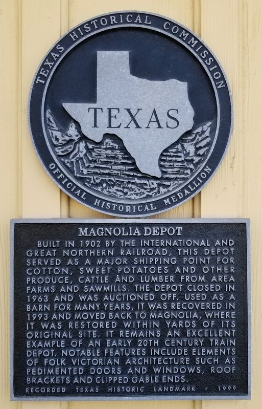 Magnolia Depot Marker. Click for full size. Magnolia Depot Marker image. Click for full size.