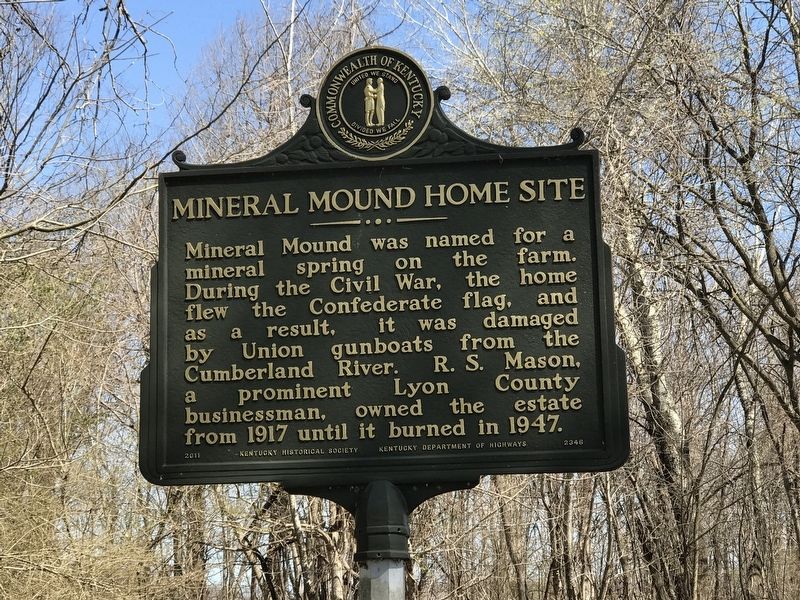 Mineral Mound Home Site Marker (Side B). Click for full size. Mineral Mound Home Site Marker (Side B) image. Click for full size.