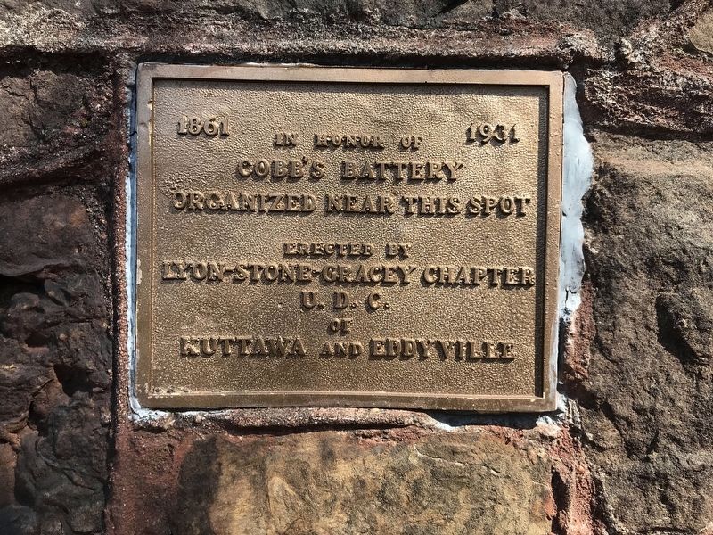 In Honor of Cobb's Battery Marker. Click for full size. In Honor of Cobb's Battery Marker image. Click for full size.