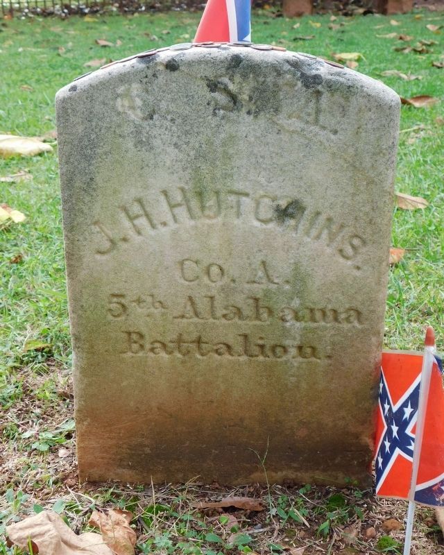 Grave Of Alabamian Jesse H. Hutchins (Grave #4) image. Click for full size.