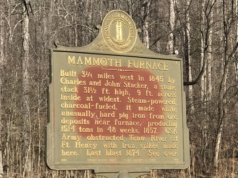 Mammoth Furnace Marker image. Click for full size.