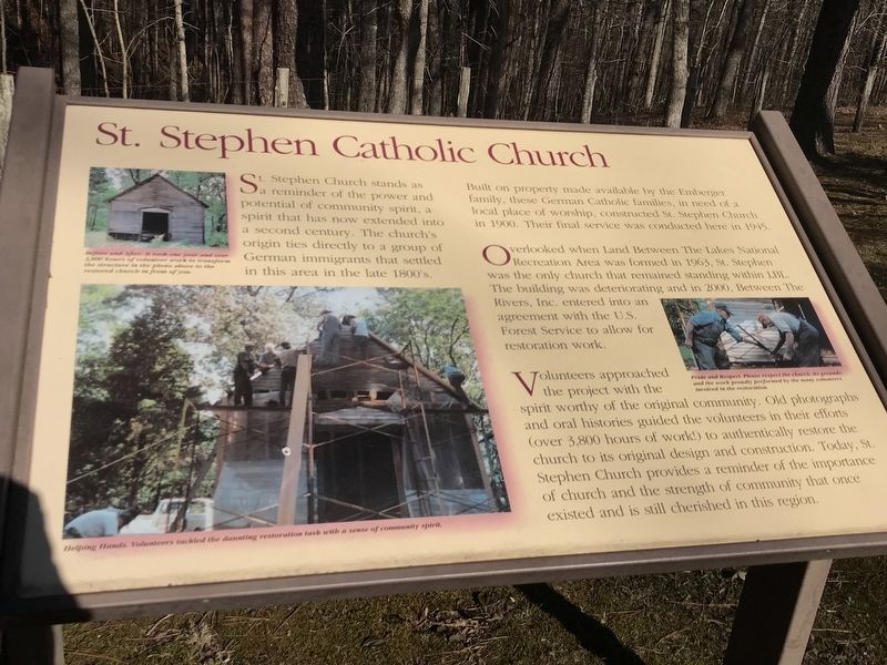 St. Stephen Catholic Church Marker image. Click for full size.