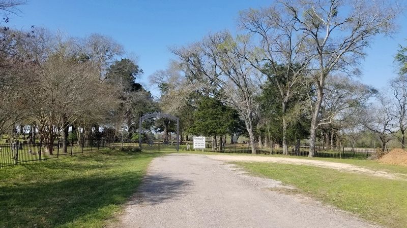 The view of the Plantersville Cemetery from the road image. Click for full size.