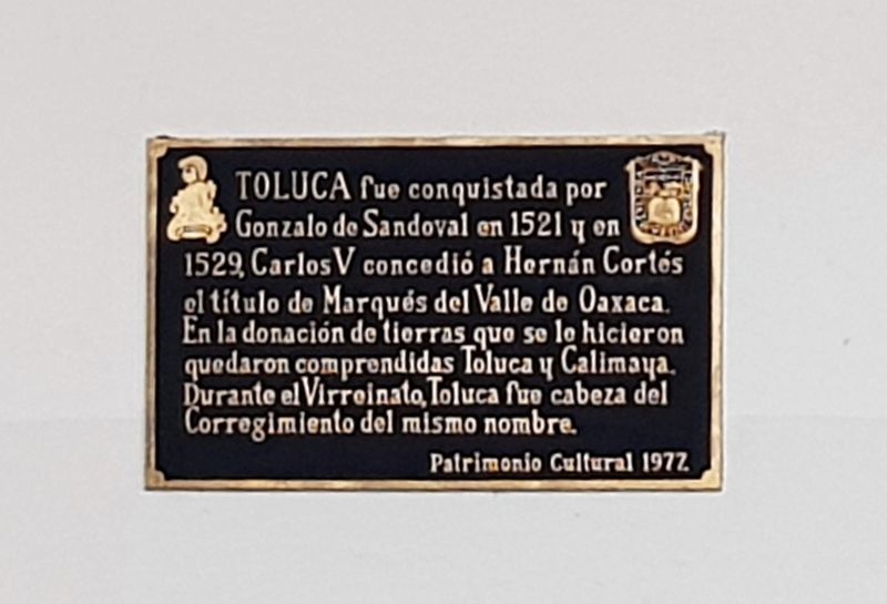 Toluca Marker. Click for full size. Toluca Marker image. Click for full size.