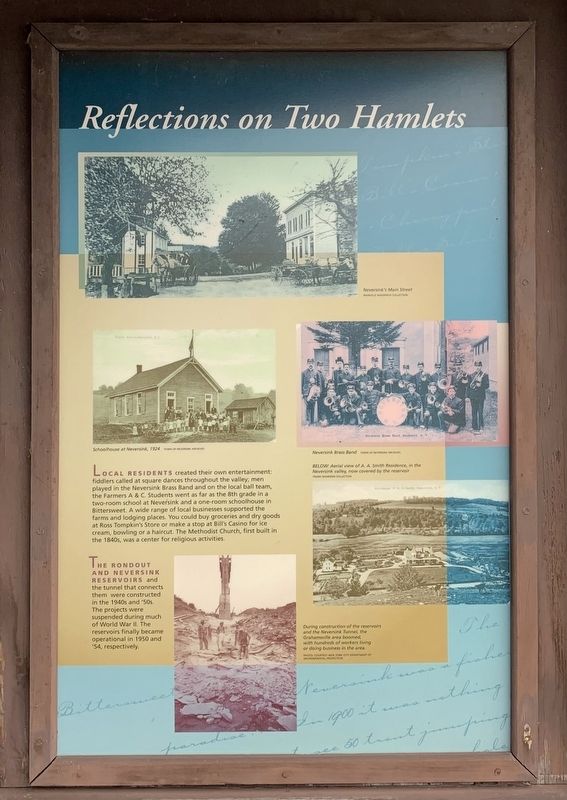Reflections on Two Hamlets Marker. Click for full size. Reflections on Two Hamlets Marker image. Click for full size.