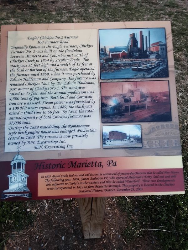Eagle / Chickies No. 2 Furnace Marker image. Click for full size.