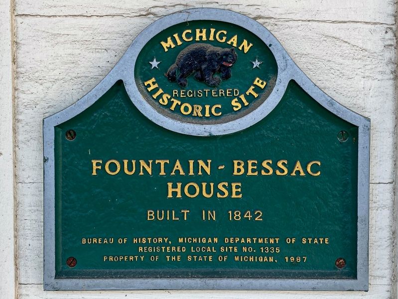 Fountain-Bessac House Marker image. Click for full size.