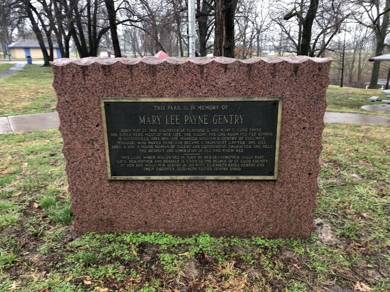 Mary Lee Payne Gentry Marker image. Click for full size.