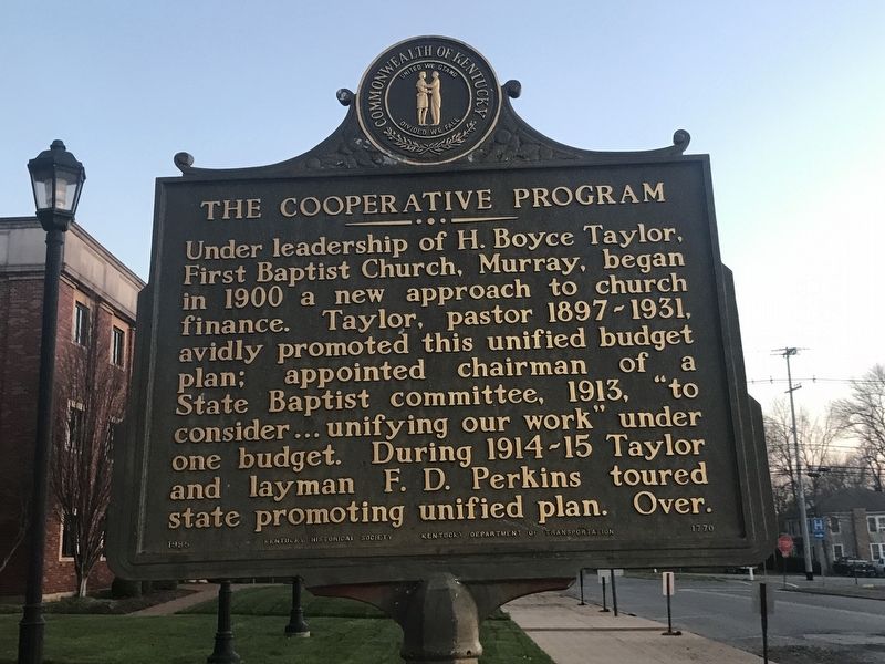 The Cooperative Program Marker (Side A) image. Click for full size.