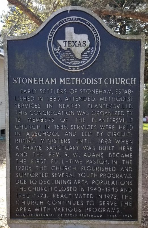Stoneham Methodist Church Marker image. Click for full size.