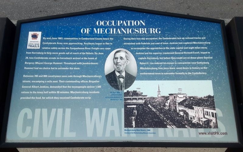 Occupation of Mechanicsburg Marker image. Click for full size.