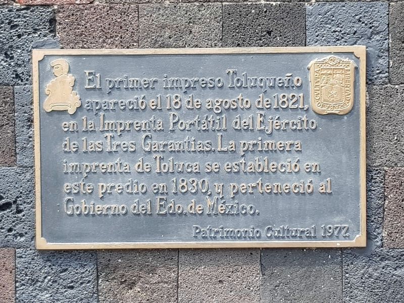 Printing in Toluca Marker image. Click for full size.