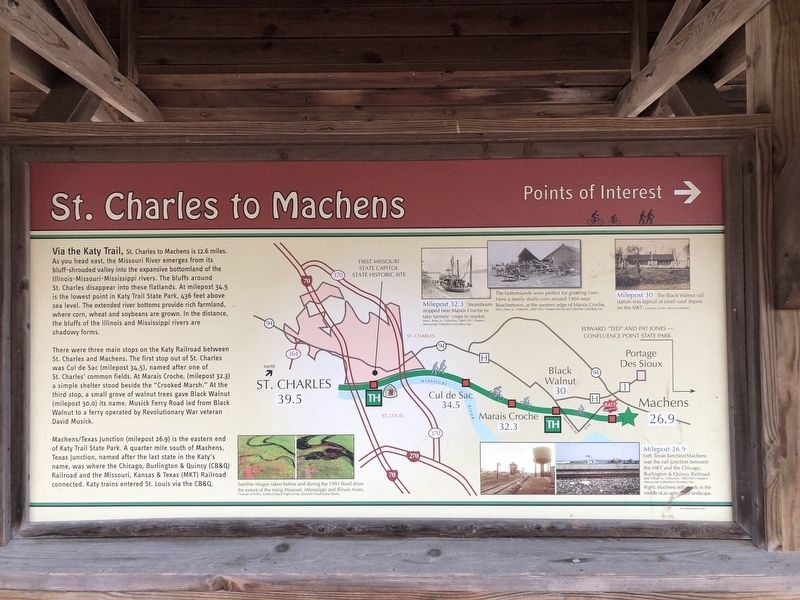 St. Charles to Machens Marker image. Click for full size.