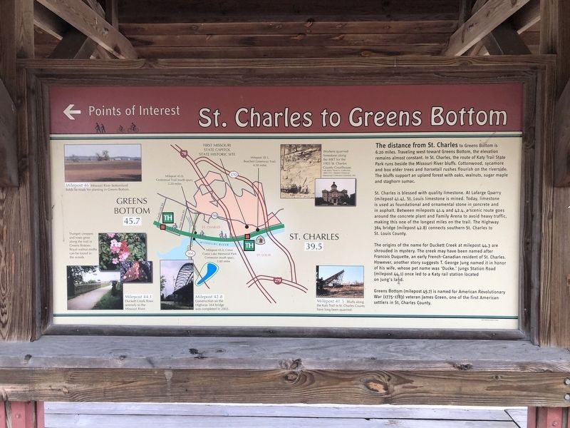 St. Charles to Greens Bottom Marker image. Click for full size.