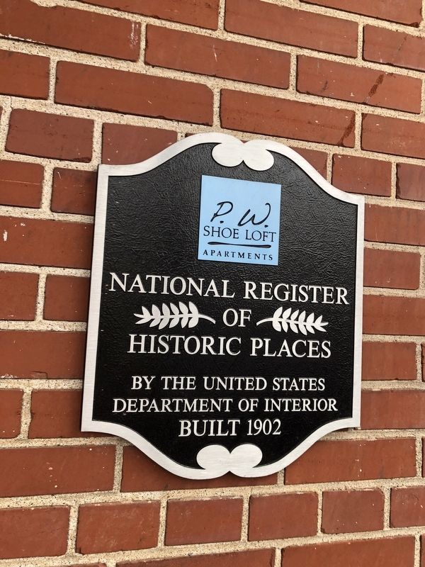 P.W. Shoe Loft Apartments Marker image. Click for full size.