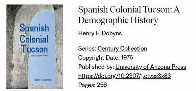 "Founding the Royal Spanish Post of San Agustín del Tucson, 1766–1779". Click for more information. "Founding the Royal Spanish Post of San Agustín del Tucson, 1766–1779" image. Click for more information.