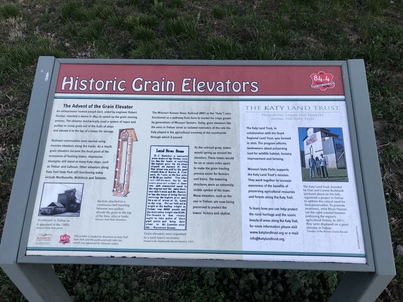 Historic Grain Elevators Marker image. Click for full size.