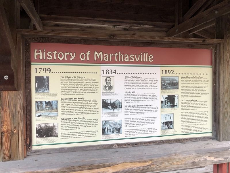 History of Marthasville Marker image. Click for full size.