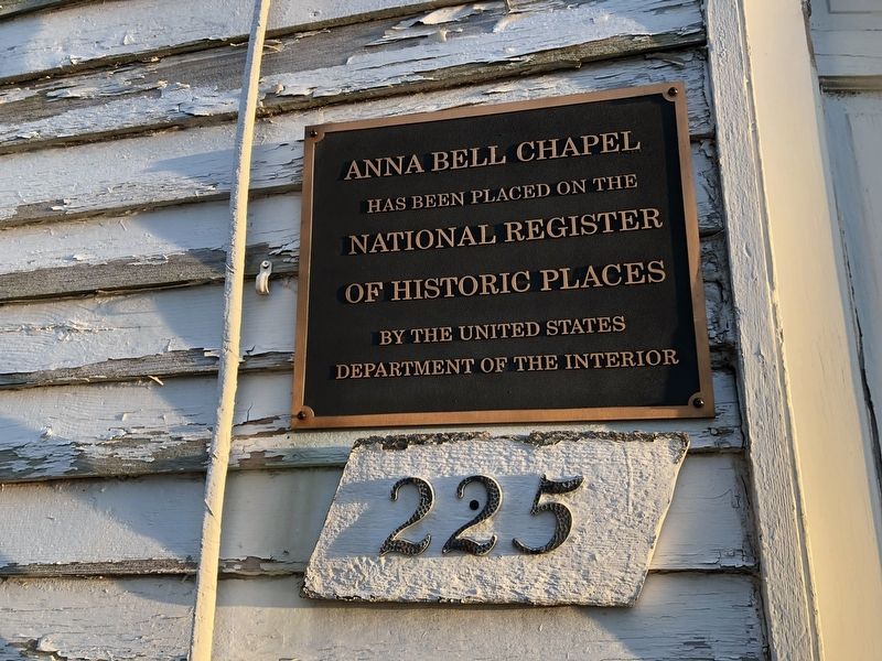 Anna Bell Chapel Marker. Click for full size. Anna Bell Chapel Marker image. Click for full size.