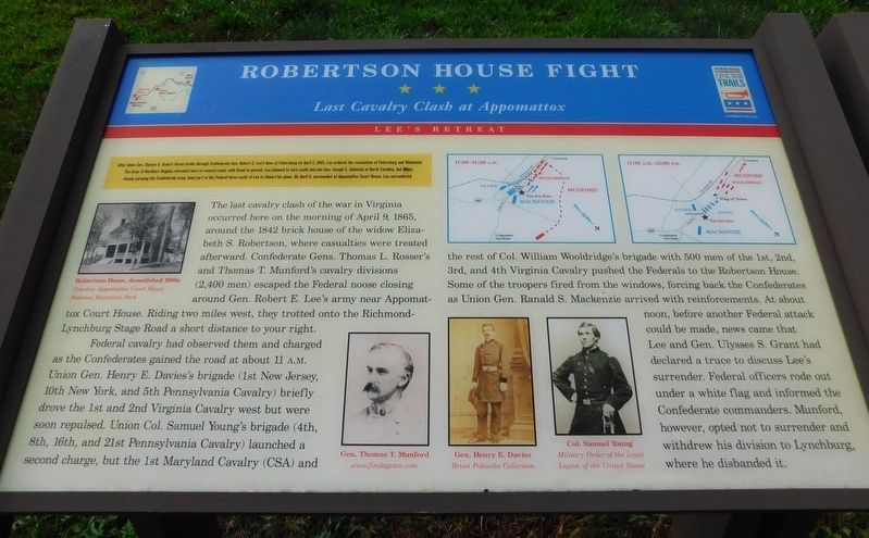 Robertson House Fight Marker image. Click for full size.