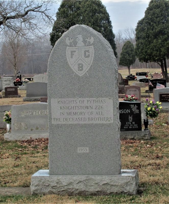 Knights of Pythias Memorial. Click for full size. Knights of Pythias Memorial image. Click for full size.