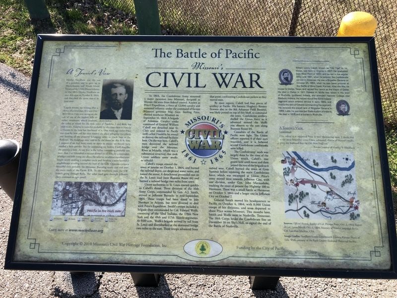 The Battle of Pacific Marker image. Click for full size.