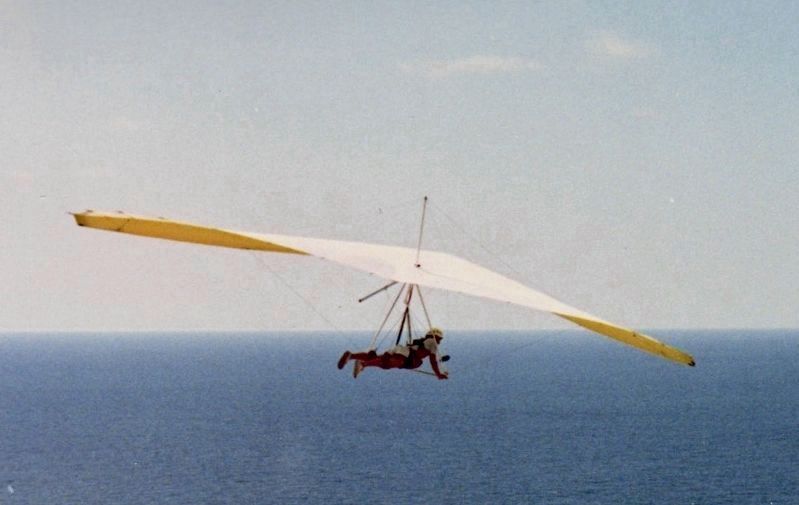 Hang Glider at Torrey Pines, circa 1985. Click for full size. Hang Glider at Torrey Pines, circa 1985 image. Click for full size.