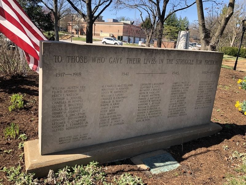 To Those Who Gave Their Lives In The Struggle For Freedom Marker. Click for full size. To Those Who Gave Their Lives In The Struggle For Freedom Marker image. Click for full size.
