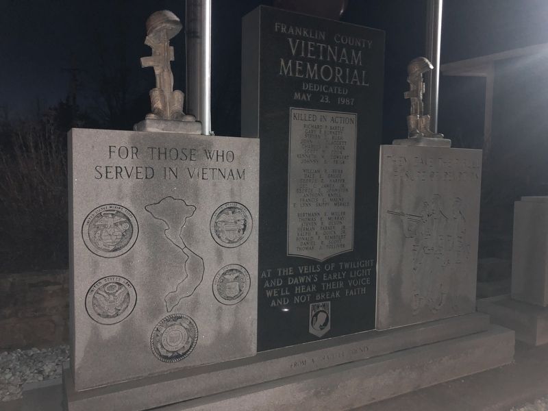 Franklin County Vietnam Memorial. Click for full size. Franklin County Vietnam Memorial image. Click for full size.