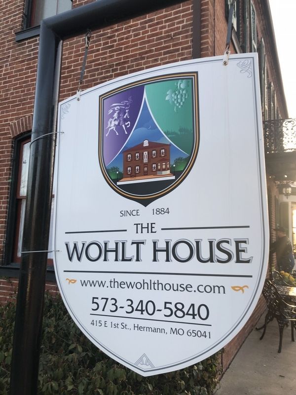 The Wohlt House signage image. Click for full size.