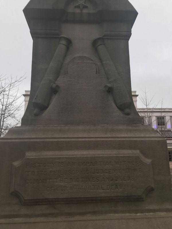 Madison County Confederate Monument - East side image. Click for full size.